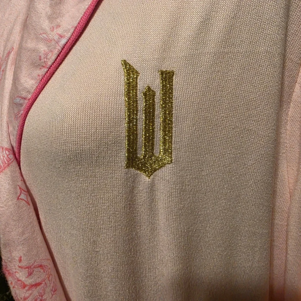 Wicked Katie Kime Universal Pink Robe Glinda Toile Knit XL XXL Cozy Loungewear